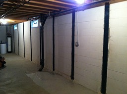 fortress 6 epoxy is set, then remove plastic sheeting. Paint or finish to suit.